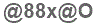 The text to enter in the texbox below is: @88x@O
