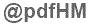 The text to enter in the texbox below is: @pdfHM