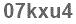 The text to enter in the texbox below is: 07kxu4