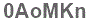 The text to enter in the texbox below is: 0AoMKn