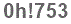 The text to enter in the texbox below is: 0h!753