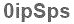 The text to enter in the texbox below is: 0ipSps