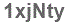 The text to enter in the texbox below is: 1xjNty