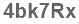 The text to enter in the texbox below is: 4bk7Rx