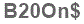 The text to enter in the texbox below is: B20On$
