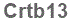 The text to enter in the texbox below is: Crtb13