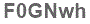 The text to enter in the texbox below is: F0GNwh