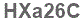 The text to enter in the texbox below is: HXa26C