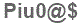 The text to enter in the texbox below is: Piu0@$