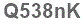 The text to enter in the texbox below is: Q538nK
