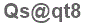 The text to enter in the texbox below is: Qs@qt8
