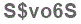 The text to enter in the texbox below is: S$vo6S
