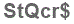 The text to enter in the texbox below is: StQcr$