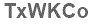 The text to enter in the texbox below is: TxWKCo