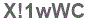 The text to enter in the texbox below is: X!1wWC