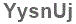 The text to enter in the texbox below is: YysnUj