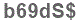 The text to enter in the texbox below is: b69dS$