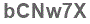 The text to enter in the texbox below is: bCNw7X