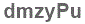 The text to enter in the texbox below is: dmzyPu