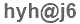 The text to enter in the texbox below is: hyh@j6