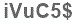 The text to enter in the texbox below is: iVuC5$