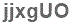 The text to enter in the texbox below is: jjxgUO