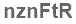 The text to enter in the texbox below is: nznFtR