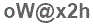 The text to enter in the texbox below is: oW@x2h