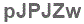 The text to enter in the texbox below is: pJPJZw