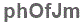 The text to enter in the texbox below is: phOfJm