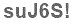 The text to enter in the texbox below is: suJ6S!