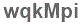 The text to enter in the texbox below is: wqkMpi