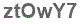 The text to enter in the texbox below is: ztOwY7